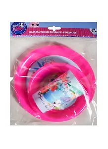 Маленький зоомагазин Набор пластиковый из 3-х предметов в коробке розовый