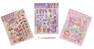 Набор наклеек с полем для создания миниатюрных сцен, размер 150х125 мм (+пинцет) 3109546