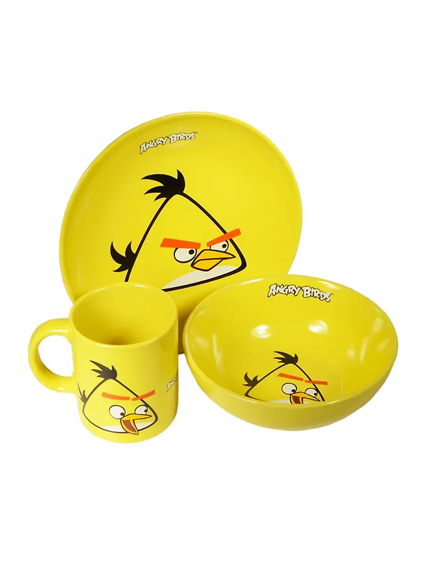 ANGRY BIRDS SPACE Набор керам. из 3-х пр (глазурь) желтый 2396886 — 1