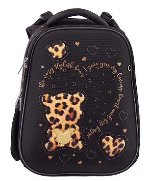 Ранец "ERGONOMIC Classic. Стильный мишка" 2отд., 37*29*17см, 2 кармана, светоотр. 3106822