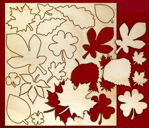 Набор для скрапбукинга Листья (13909) (упаковка)