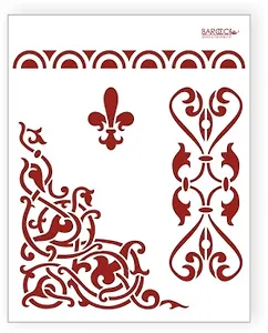 Трафарет пластиковый многоразовый Угол арабский (20х25) (Л-011)