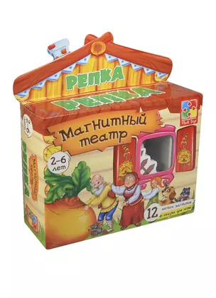 Игра, ТМ Vladi Toys, Магнитный театр Репка (рус), Мультиколор — 2419530 — 1