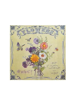 Салфетки д/декупажа двухслойные цветы (036А) (33*33) (упаковка) 2422459