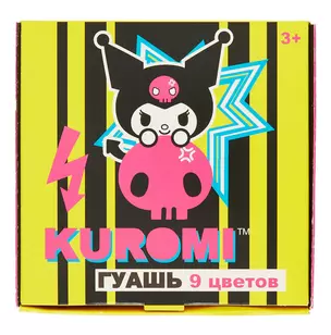 Краски гуашевые 09цв 20мл "Kuromi" к/к., б/к — 3047409 — 1