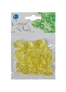 Набор бусин Кристальная игра Камешки желтые (CRP148) (упаковка)