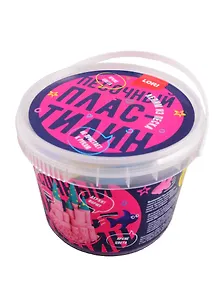 Пластилин песочный LORI Фиолетовый 500 гр., формочки