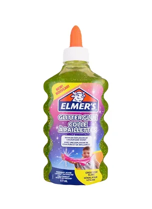 Клей для слаймов с блёстками 177мл, зеленый, Elmers 256020
