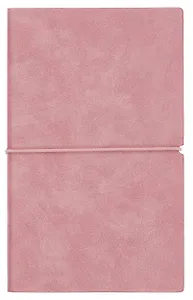 Ежедневник недат. А6+ 122x193 мм 120л "Наппа металлик" розовый, кожзам, мягк.переплет, застёжка-резинка,офсет, ляссе