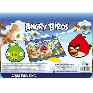 Набор д/детского творчества Centrum Angry Birds/Энгри бёрдз Волшебный коврик д/раскрашивания водой 84450""" 2360096