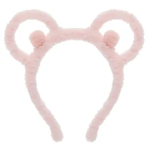 Ободок Ушки Мишка (розовый) (плюш) (12-03677-OB3) (Lafilaf)