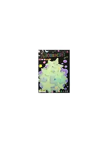 Набор зеленых светящихся наклеек, Солнце и звезды, 8012, НСН-8012