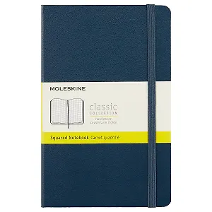 Записная книжка Moleskin Classic Medium, синяя, 120 листов, А5+
