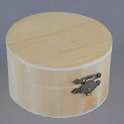 Шкатулка простая круглая (466550) (64А-29520) (9,2х9,2х5,2)