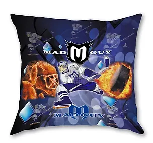 Подушка декоративная Хоккейный фанат (35x35см) Gift'n'home (PLW-35 MAD GUY) 2546099