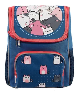 Ранец Creativiki "КОТИКИ" 1 отд., 33*25*13см, жестк. каркас