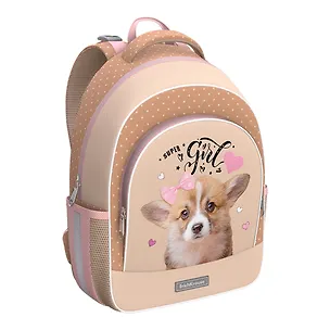 Рюкзак "Corgi Puppy" 1отд., 39*28*14см 3 кармана, 520 гр, грудн. перемычка, эргоном.спинка, Erich Krause 3081227