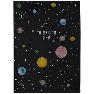 Папка-уголок "The sky is the limit", черный, пластик 0,18мм