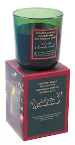 Ароматизированная свеча в стакане  Зимняя страна чудес с крышкой  (Winter Wonderland) (150г)