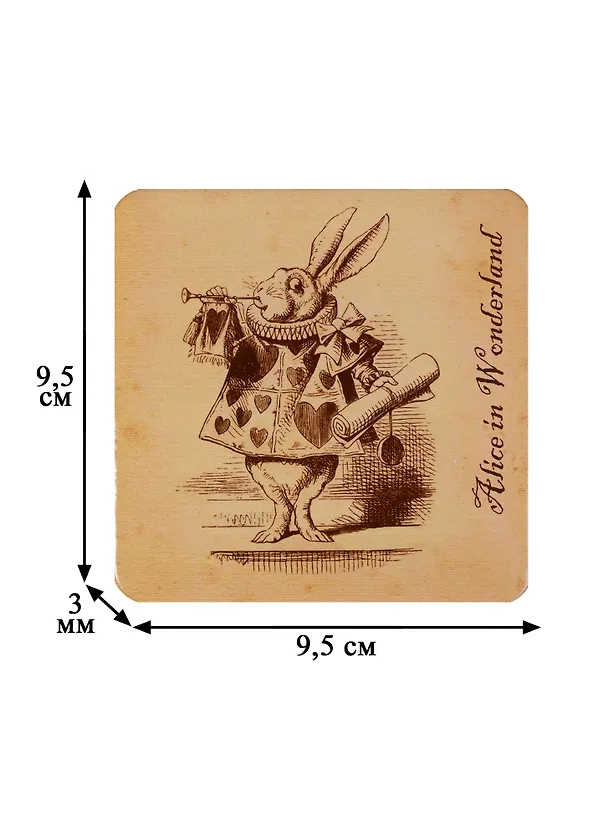 Подставка под чашку Alice in Wonderland (Кролик) (ПЧ2018-08) 2641579 — 2