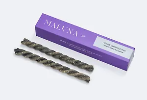 Магические свечи-скрутки черные с полынью Maluna (2шт) (Очищение и защита от негатива) (2035)