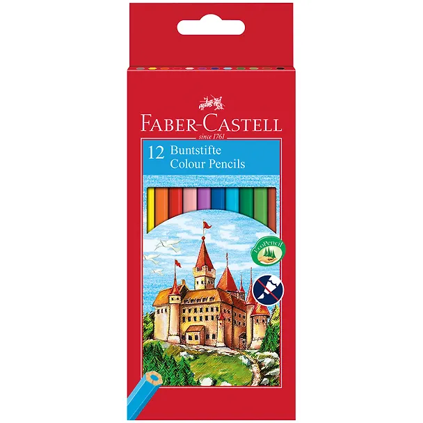 Карандаши цветные Faber-Castell, "Замок", 12 цветов 214010 — 8