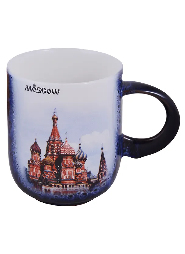 ГС Кружка Москва синяя Собор Василия Блаженного (керамика) (290 мл) (3032513) 2664379 — 1