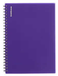 Тетрадь 80 листов, клетка, "Reef" спираль, индиго, Erich Krause