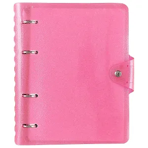 Тетрадь на кольцах в клетку InFolio, Tinsel, 120 листов, розовая