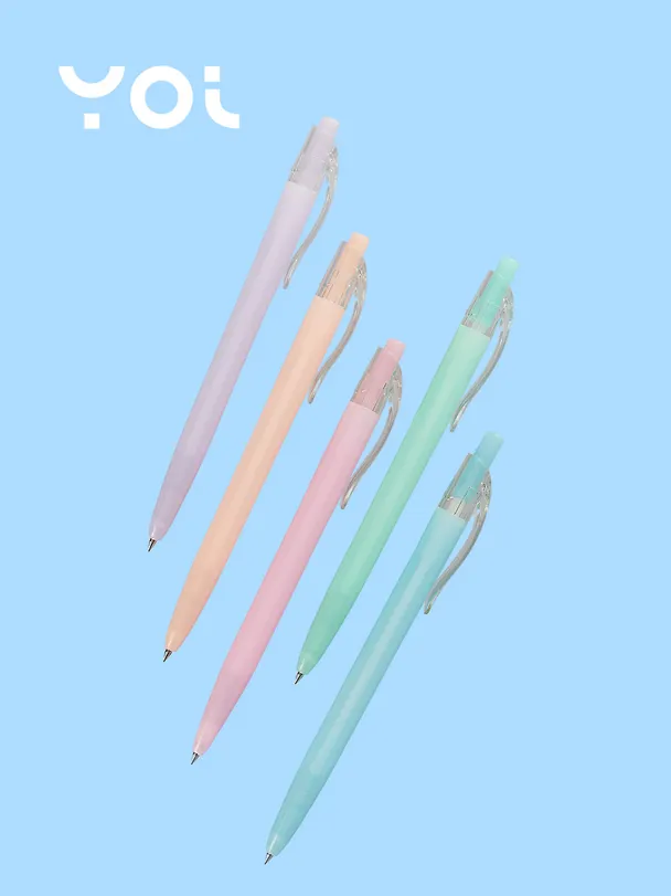 Шариковая ручка синяя автоматическая 0,5 мм, Pastel, Yoi, в ассортименте 247102 — 2