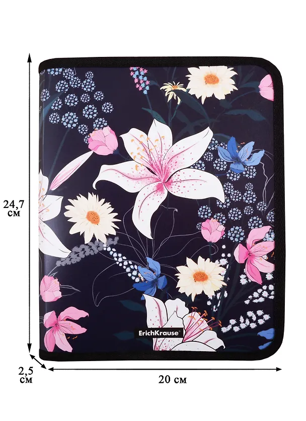 Папка для тетрадей А5 "Lily" молния с трех сторон, ErichKrause 257510 — 2