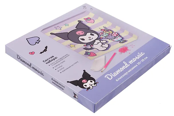 Набор для творчества. Алмазная мозаика «K-1 Sanrio», 20 х 20 см, на подрамнике 3129507 — 2
