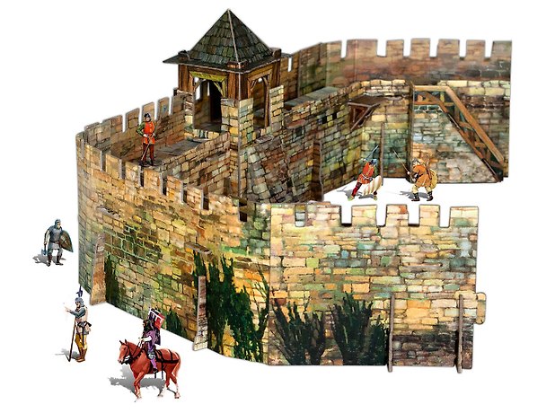 3D конструктор «Крепостная стена» картон, Умная Бумага 2329925 — 1