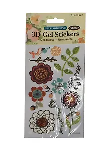 Fun Kingdom Гелевые наклейки 3D (POG-6106B) (упаковка)