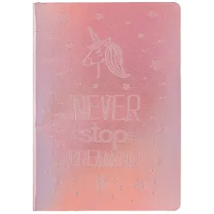 Книга для записей в линейку «Dreaming», розовый, B6, 80 листов + 48 наклеек