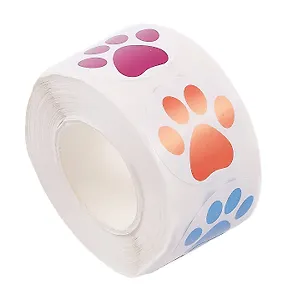 Наклейки стикеры в рулоне "Лапки"