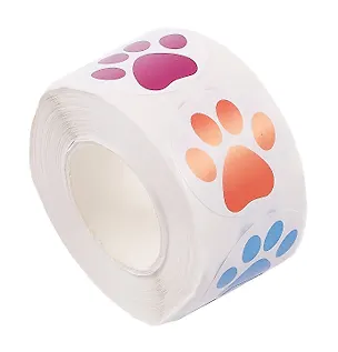 Наклейки стикеры в рулоне "Лапки" 3083717