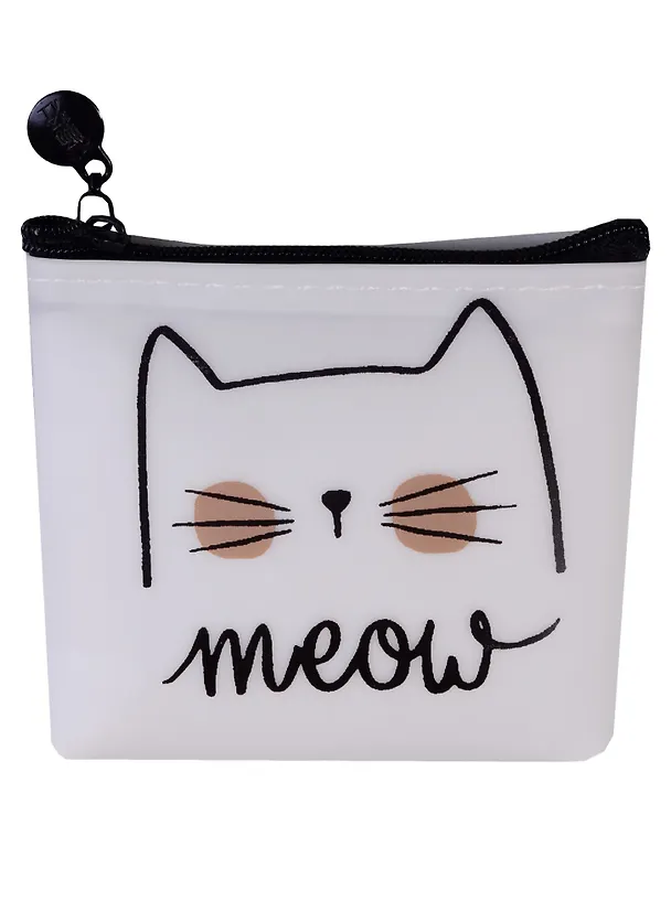 Кошелек на молнии Cats (силикон) (11х10) (ПВХ бокс), в ассортименте 2619045 — 3