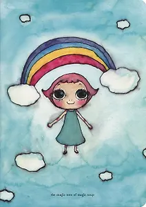 Тетрадь для записей А5 "Титта и радуга" (Оранжевая корова)