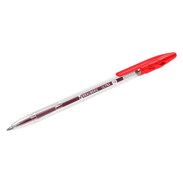 Шариковая ручка красная 1 мм, Ultra, Brauberg 2937282 — 9