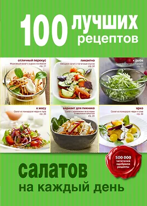 Книга 100 лучших рецептов салатов на каждый день ()