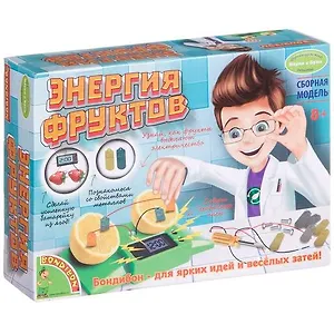 Игровой набор, Французские опыты Науки с Буки Bondibon/Бондибон Энергия фруктов EK-D003