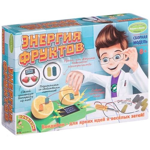 Игровой набор, Французские опыты Науки с Буки Bondibon/Бондибон Энергия фруктов EK-D003 338407 — 1
