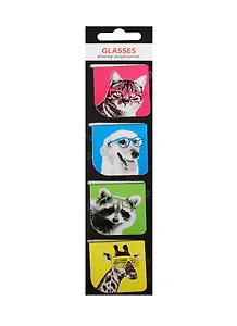 Магнитные закладки «Glasses», 4 штуки