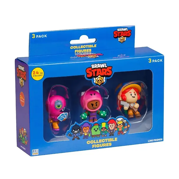 Коллекционная фигурка Brawl Stars, Джесси, Биби и Шелли, (5см), (BRW2021B) 3086940 — 1