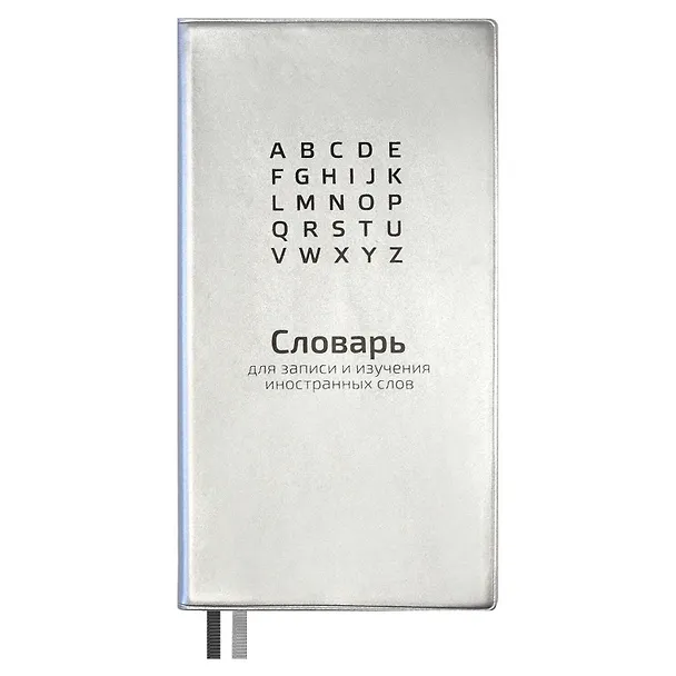 Тетрадь для записи иностранных слов Феникс+, "Серебряный", 64 листа 2938789 — 1
