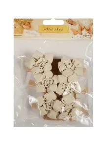 Декоративные прищепки Льняные лотосы (6шт) (11-00399-SC-217)