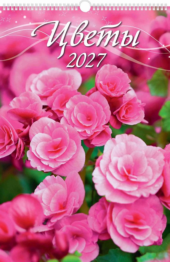 Календарь 2027г 320*480 "Цветы" настенный, на спирали 3169702 — 1