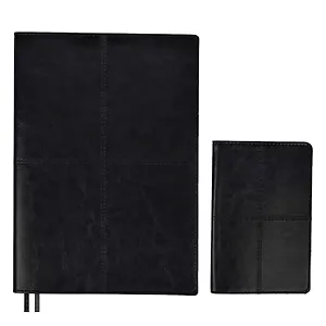 Ежедневник недат. А5+ 160л 175*245 "Сариф" черный + обложка на паспорт, мягк.переплет, блинтовое тиснение, офсет, ляссе, подар. упаковка