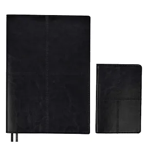 Ежедневник недат. А5+ 160л 175*245 "Сариф" черный + обложка на паспорт, мягк.переплет, блинтовое тиснение, офсет, ляссе, подар. упаковка 3054925
